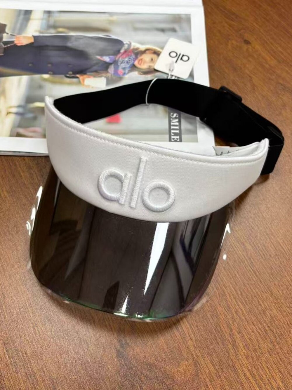 Alo Yoga White Sun Hat, Sporty/Casual, One Size